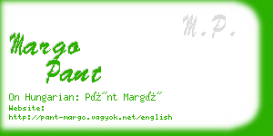 margo pant business card